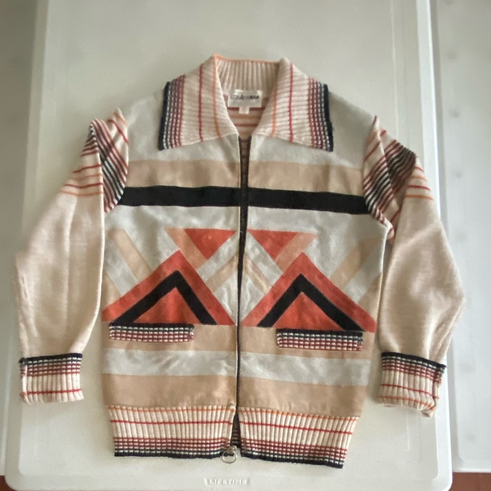 Patterned Zip Up Jacket - image 1